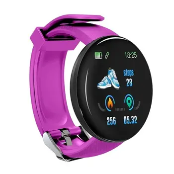 

HOT D18 Round Screen Smart Bracelet Color Screen Bracelet Sports Step Sleep Monitoring Sports Bracelet Hot