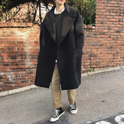 Liketkit, Мужское пальто,, мужское, солидное, большое, длинное пальто ...