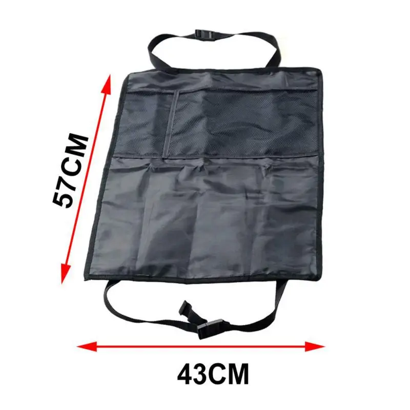 1PCS Car Storage Bag Chair Back Car Hanging Back Seat Ipad Storage Seat Anti Kick Pad rear anti kick mat Waterproof