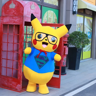 Mascot B Маскарадный костюм Пикачу Покемон маскарадный костюм нарядное платье наряд для взрослых Хэллоуин Карнавал вечерние события - Цвет: Mascot B