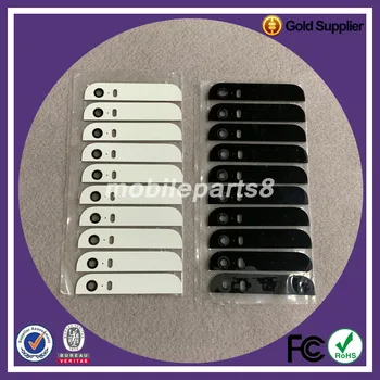 

100pcs(50sets) Back Housing Top Bottom Glass Cover with Camera Flash Lens for iPhone 5 5S back cover glass