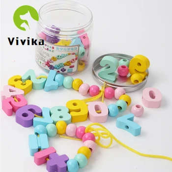 

Enlightenment Early Education Baby Toys Threading Blocks Beads Digital Beads Parent-child Emotional Interactive Toys