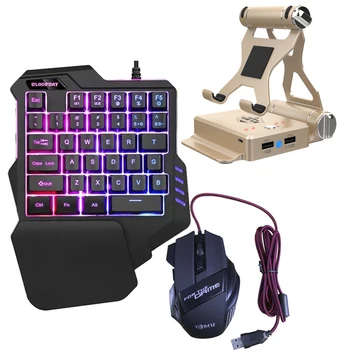 

BattleDock Converter Stand Docking for AoV,Mobile Legends, Wired Gaming keyboard and HXSJ Mouse FPS Game with G30 New