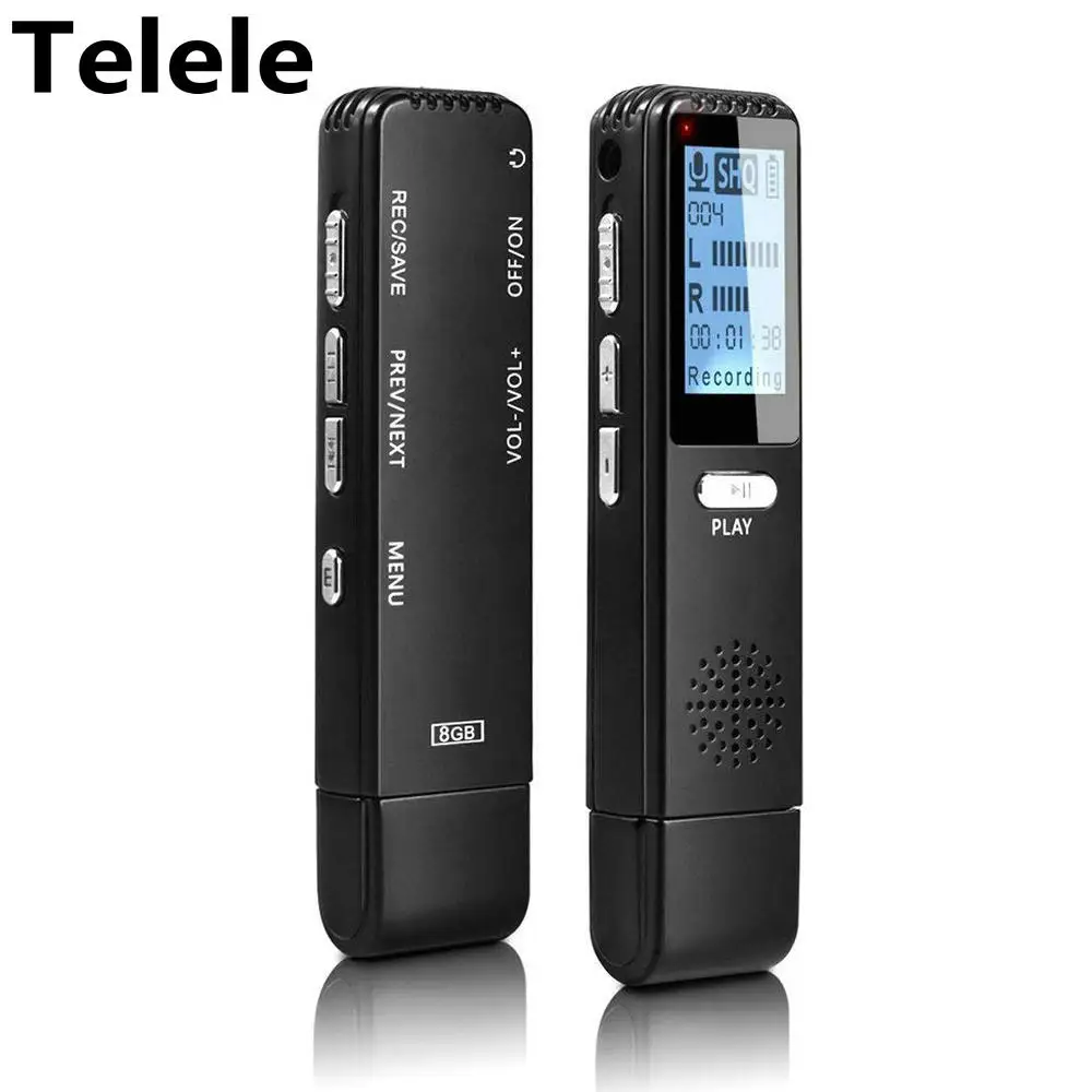 Telele Mini 8 ГБ USB флэш накопитель диск цифровой Аудио Диктофон 40 часов портативный