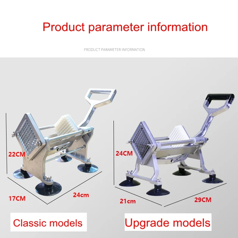 Commercial household French fries machine slicer slicer cutting cucumber radish potato lettuce slices machine