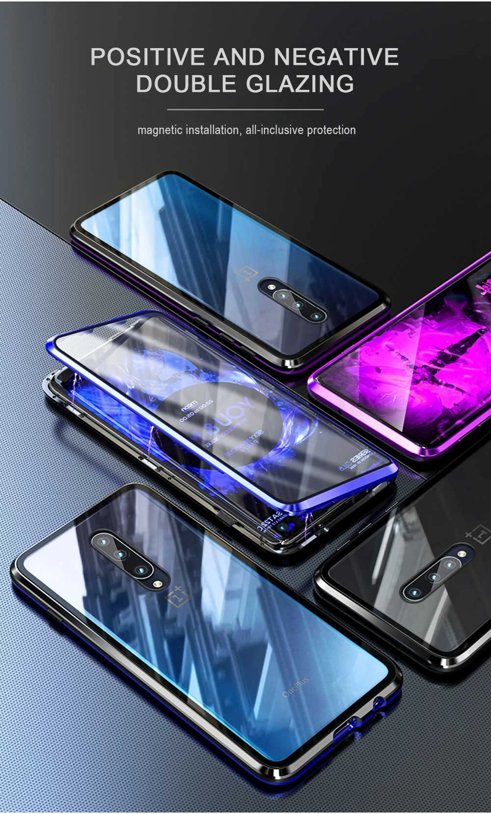 Eqvvol металлический магнитный адсорбционный чехол для iPhone XS MAX X XR 8 7 Plus 6 6s чехол двухсторонняя, для стекла магнит чехол Fun