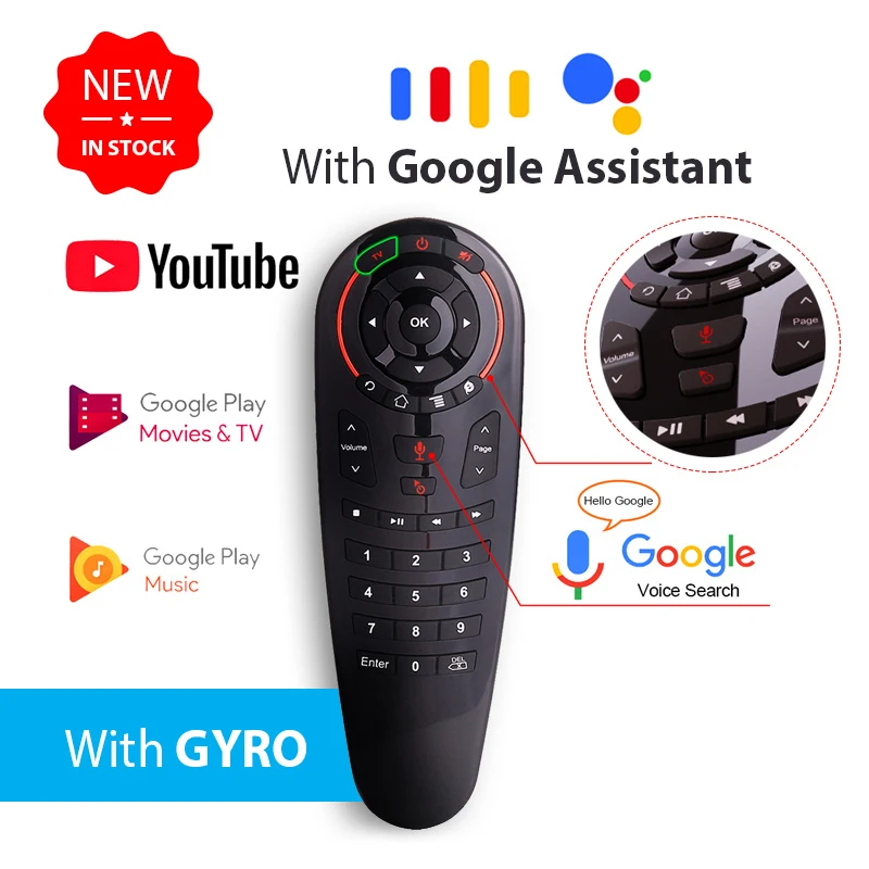 

g30 g30s fly Air Mouse voice airmouse 6-axis Gyroscope 2.4GHZ Smart Remote Control For xiaomi mi box 3 s htv box 5 Samsung LG TV