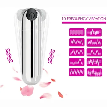 USB Charge Powerful Mini Bullet Vibrator 10 Speeds G-spot Nipple Clitoris Stimulator Orgasm Anal Dildo Adult Sex Toys For Women 5