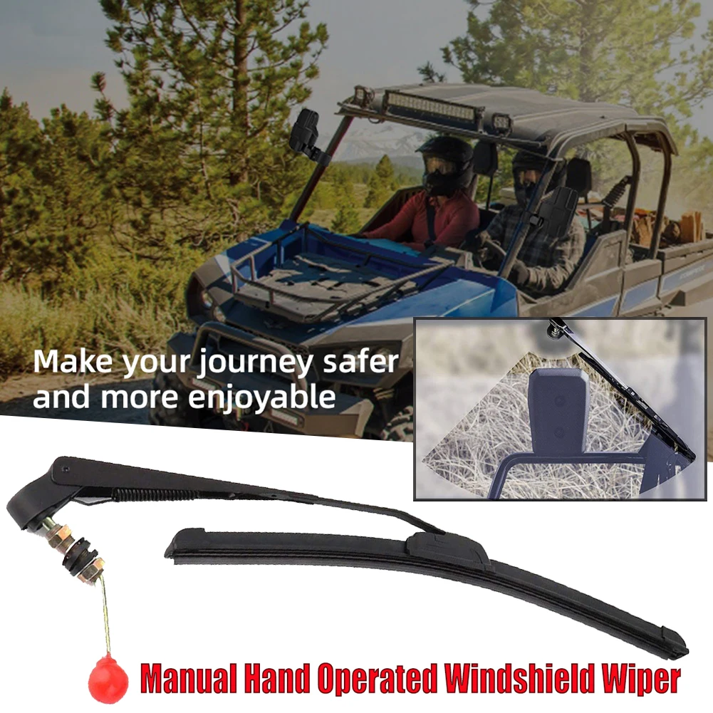 

Car Wiper Repairer Car Wiper Santa UTV Manual Operated Windshield Wiper Rubber Blade Universal Replacement Kit Wiper Wizard