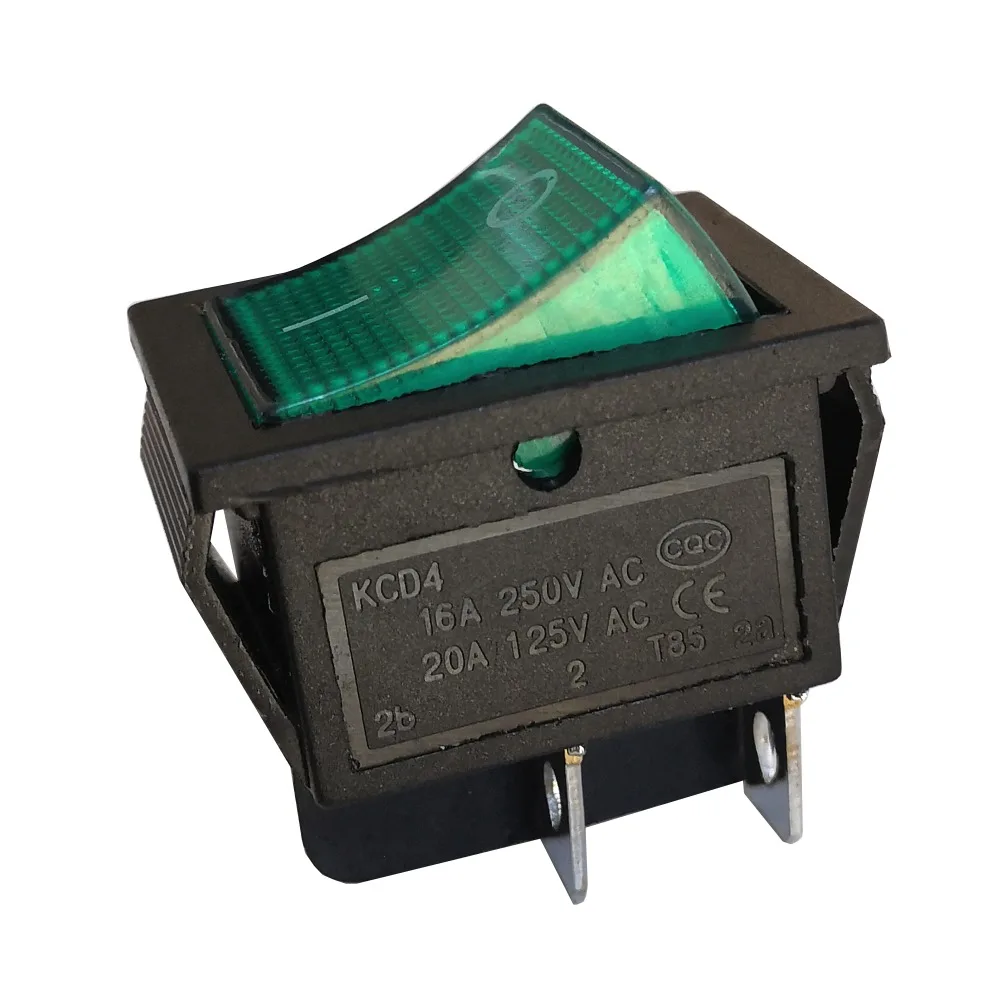 KCD4 4Pin Green Switch 3