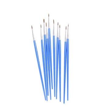 

10Pcs/Set Painting Brush Oil Paint Nylon Hair Water Color Painting Brush Art Set Oil Painting Brushes Art Supplies