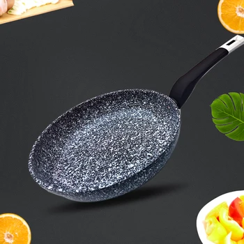 

Pancake Egg Steak Frying Pot Maifan Stone Wok No-smoke Non-stick Pan Induction Cooker Gas Stove kitchen cookware Flat Bottom Wok