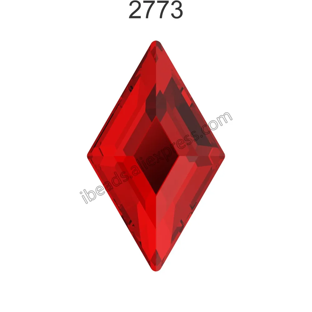 (4 шт.) стразы из 100% оригинальных кристаллов Swarovski 2773 в форме бриллианта с плоской