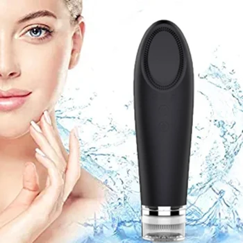 

Facial Cleansing Device with Silicone Brush and Anti-Aging Massager-Waterproof Vibration Technology-Lifting, Firming, Skin and F