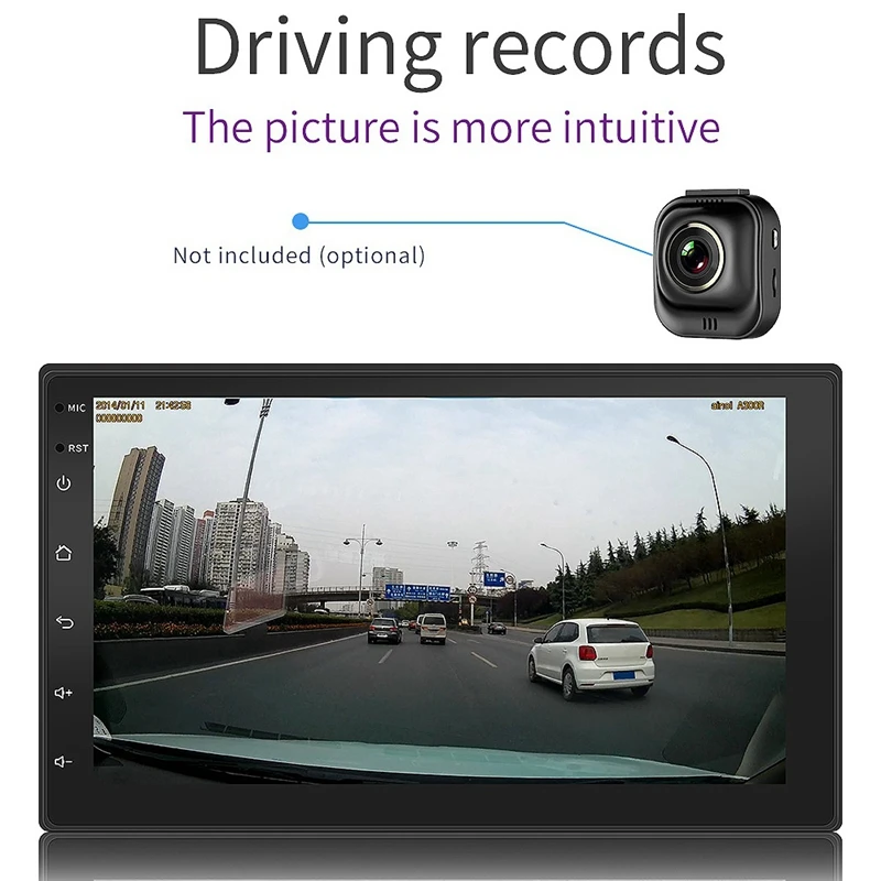 Новинка Android 10 Универсальный 2 Din 7 дюймов Автомобильный стерео радио GPS Wifi плеер