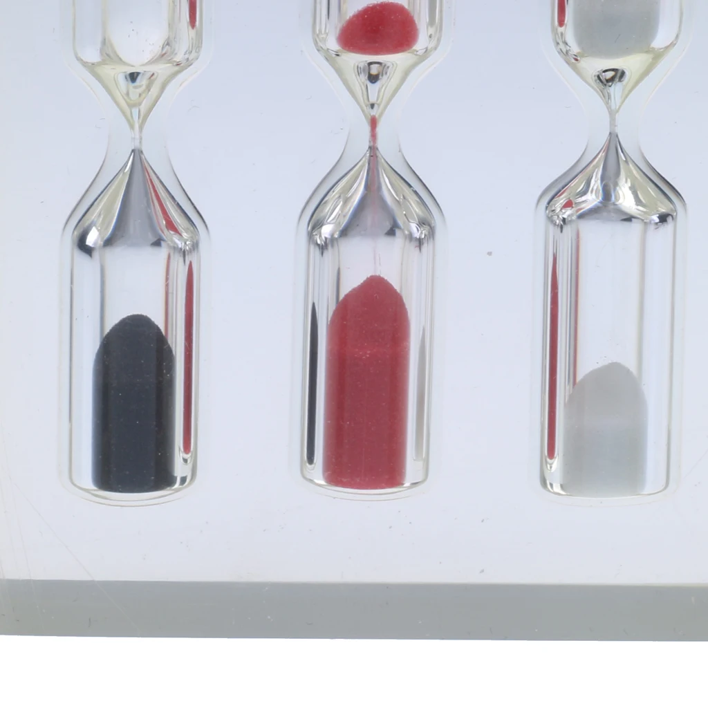 Three-In-One Acrylic Sand Hourglass Sandglass Sand Egg Timer Clock  Kitchen Clock Home Decoration