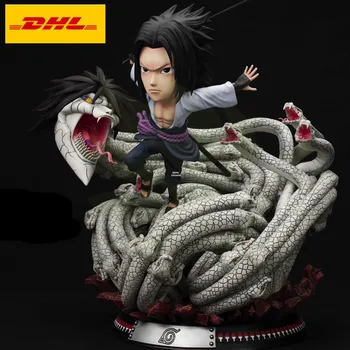 

12" Anime Naruto Statue Uchiha Sasuke Bust Orochimaru Full-Length Portrait Holiday Gift GK Action Figure Toy BOX 32CM V438