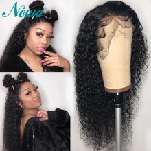 Парики из натуральных волос на кружеве Newa для черных женщин, кудрявые бразильские волосы remy 13x6