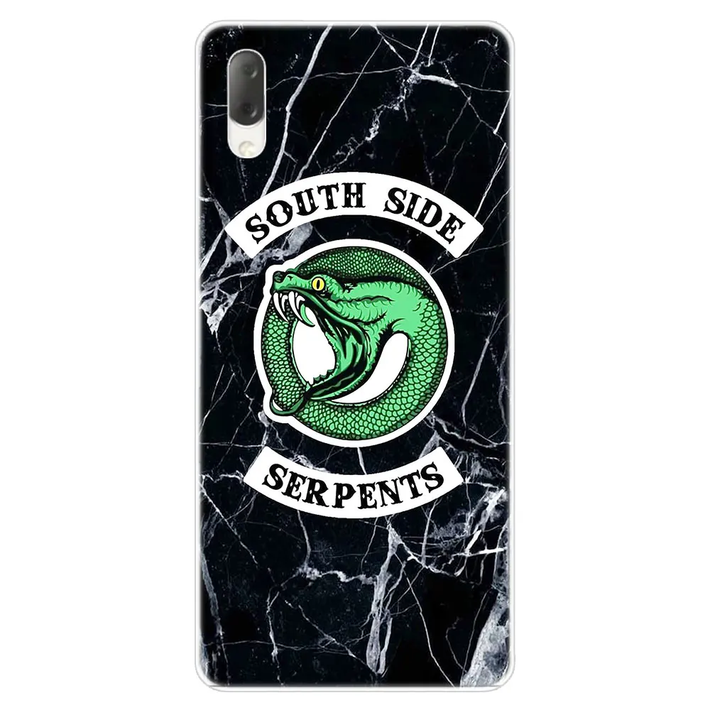 Ривердейл Southside Змеи Логотип Чехол для sony Xperia L1 L2 L3 X XA XA1 XA2 ультра E5 XZ XZ1 XZ2 компактный XZ3 M4 Aqua Z3 Z5