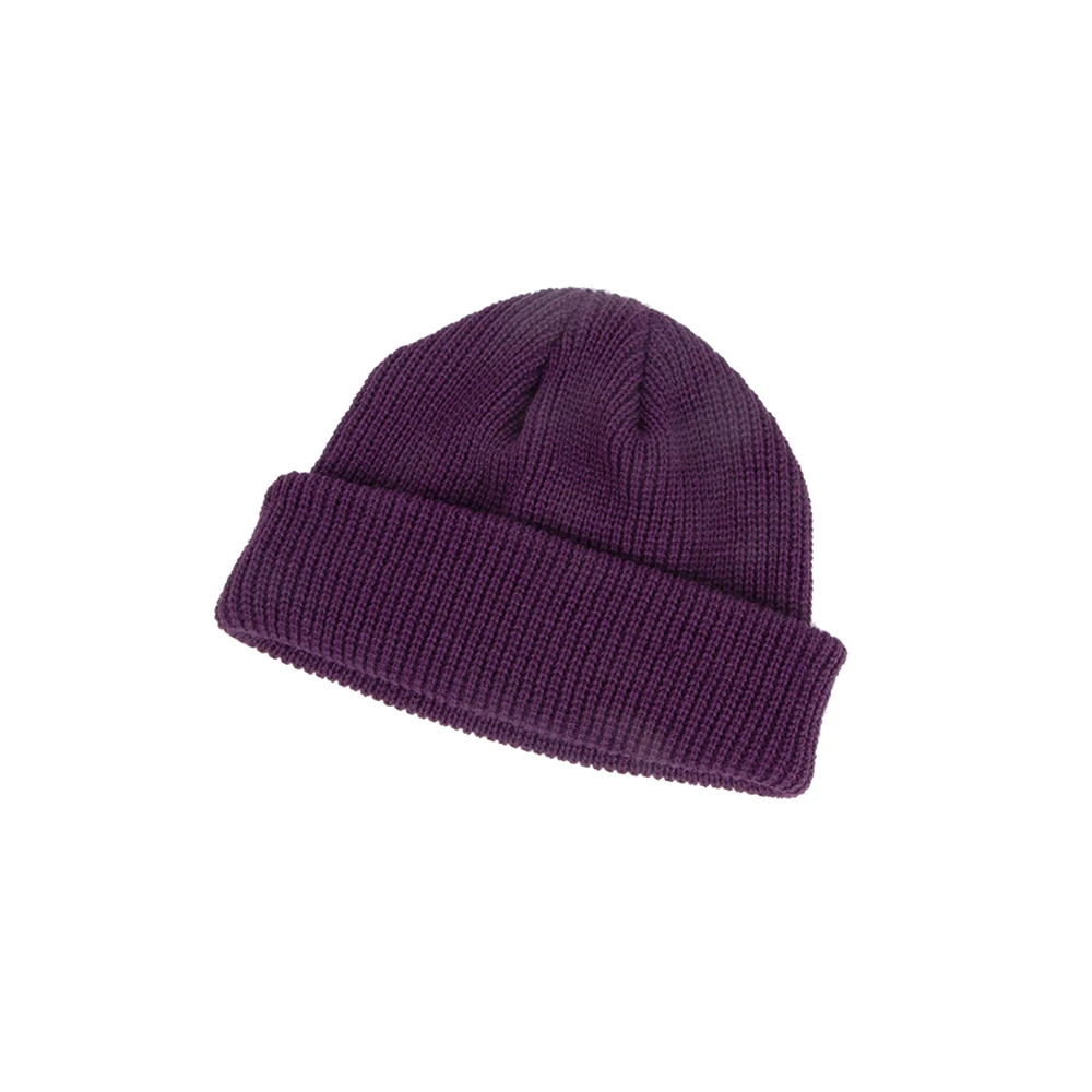Adult Knitted Skullcap Casual Short Thread Hat Beanie Wool Knitted Skull Cap Autumn and Winter Retro Warm Lovely Wool Hat