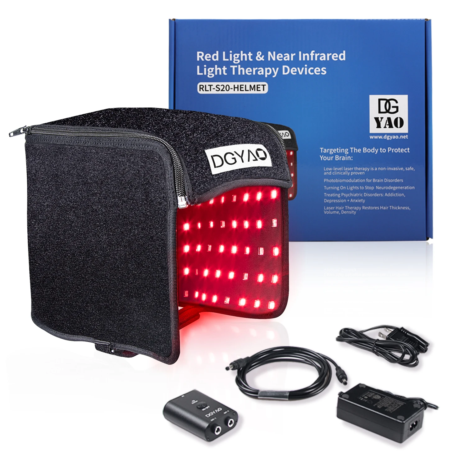 

Терапия красным светом для лечения выпадения волос, шлем с инфракрасным излучением 880 нм и 660 нм для восстановления волос, шапочка для восстановления и повреждения головы, ускоряет лечение