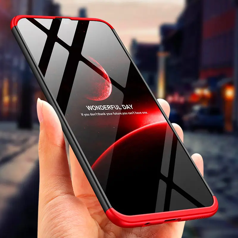

For Samsung A40S Mobile 360 Case Colored 360 Full Protected Cover Hard Phone Case for Samsung Galaxy A40S with Glass Protector