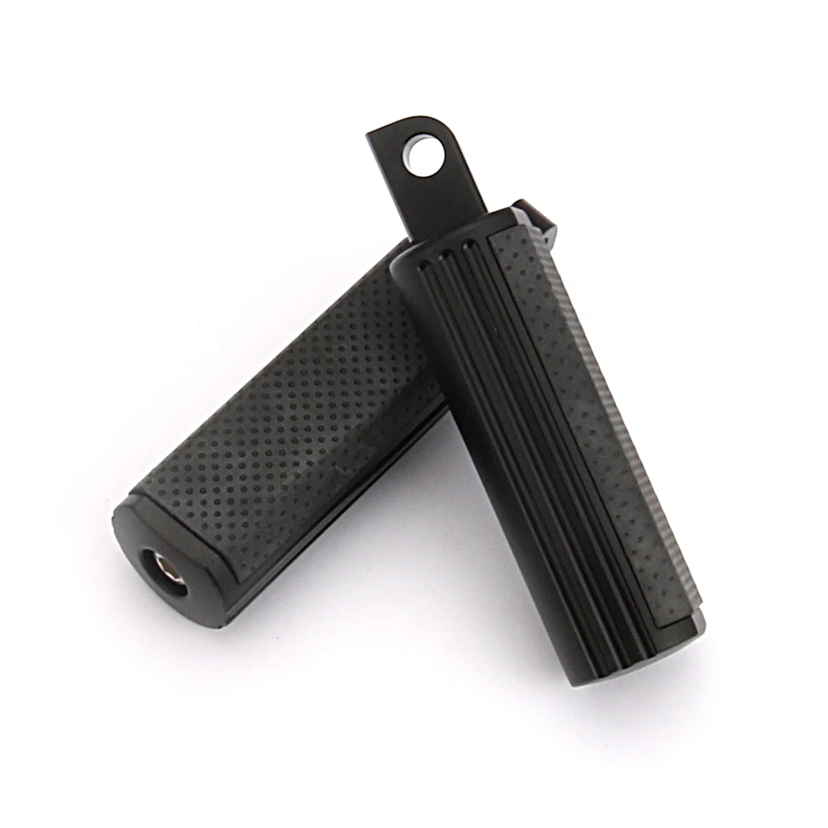 

Black Defiance passenger footpegs for harley FLHX FLTR street road glide Male Mount Pegs Softail Dyna Sportster XL glide