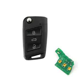 

Wilongda MQB System Semi- Intelligent 3 Button Remote Key 434MHz id49 chip -Use for VW/Skoda HU66 Black Tail