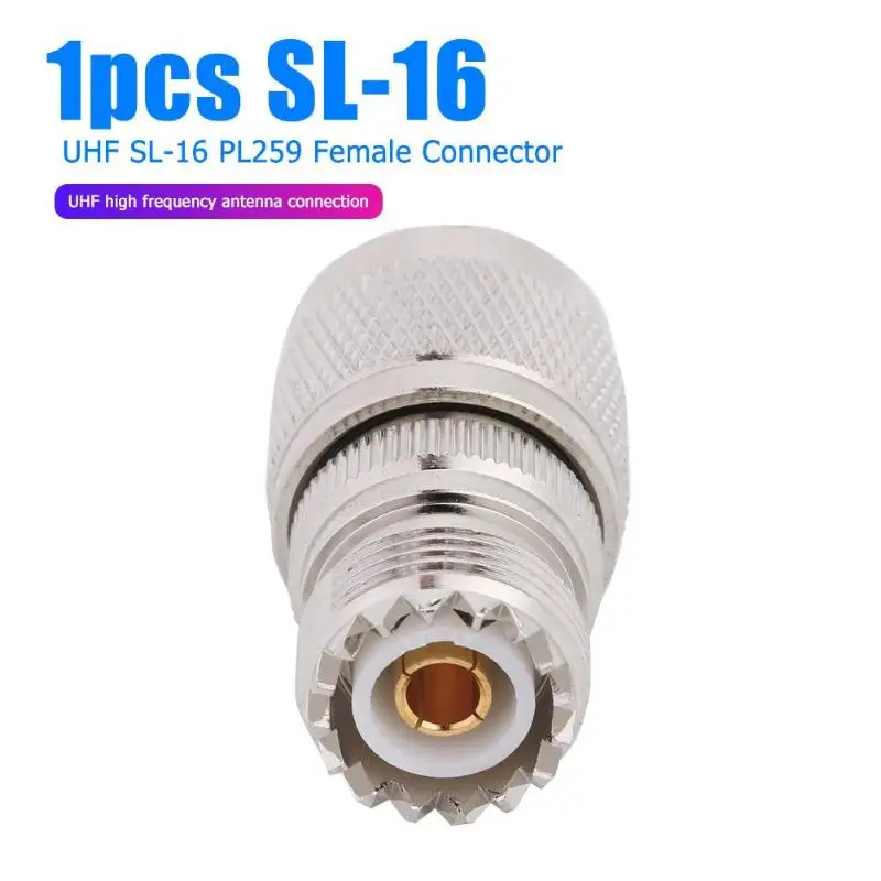 N Тип L16 штекер в UHF SL-16 PL259 Женский РЧ коаксиальный разъем с адаптером Walkie-Talkie Фидер Кабельный разъем медный Соединительный