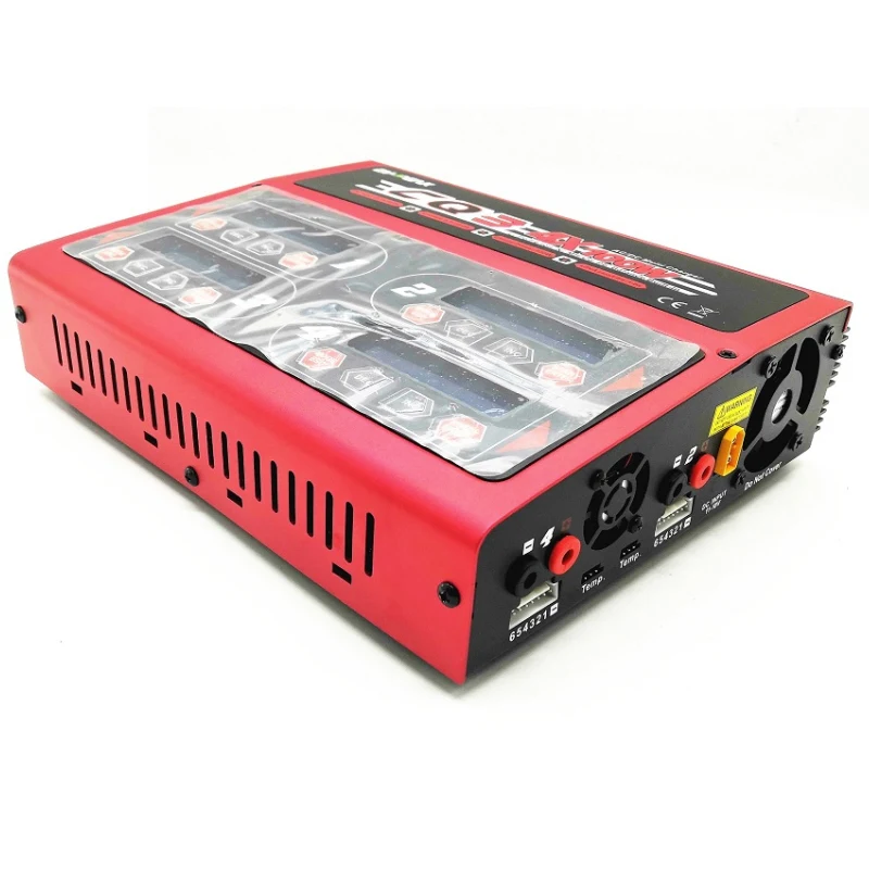 Ver2021 EV-PEAK CQ3 100Wx4 10A 1-6S  Balance Charger with JST_XH Adapter Board for LiPo LiFe NiMH NiCd Battery