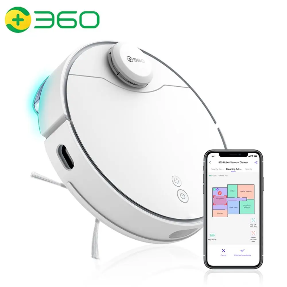 Робот пылесос 360 S9 типа Smart Planned с автоматической перезарядкой 2200 па большой