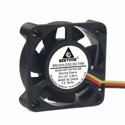 Micro ventilateur de refroidissement, 40mm 40x40x10mm 4010s 3 broches 12V DC, 2 pièces par LOT 
