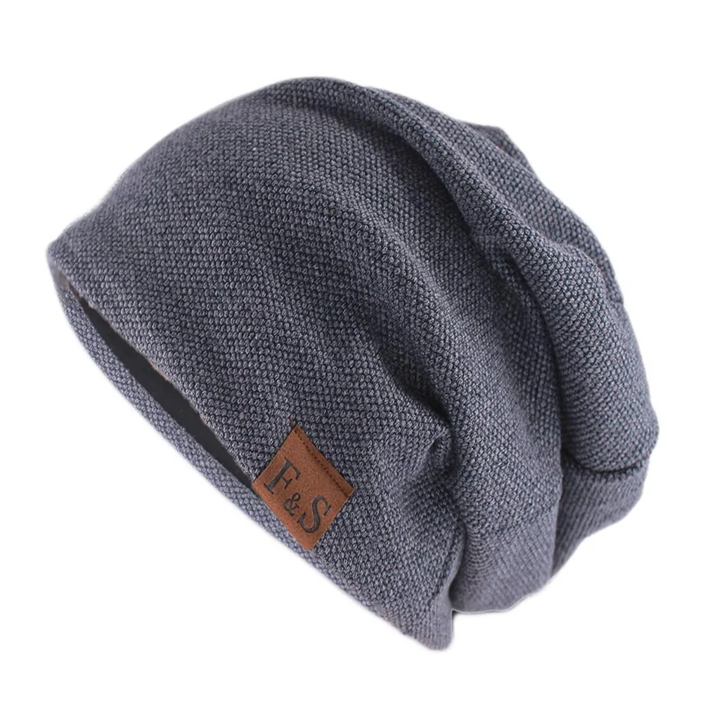 Neue Mode Hut für Männer und Frauen Herbst gestrickt einfarbige Schädel Mützen Frühling lässig weichen Turban Winter Gorras Unisex Hut