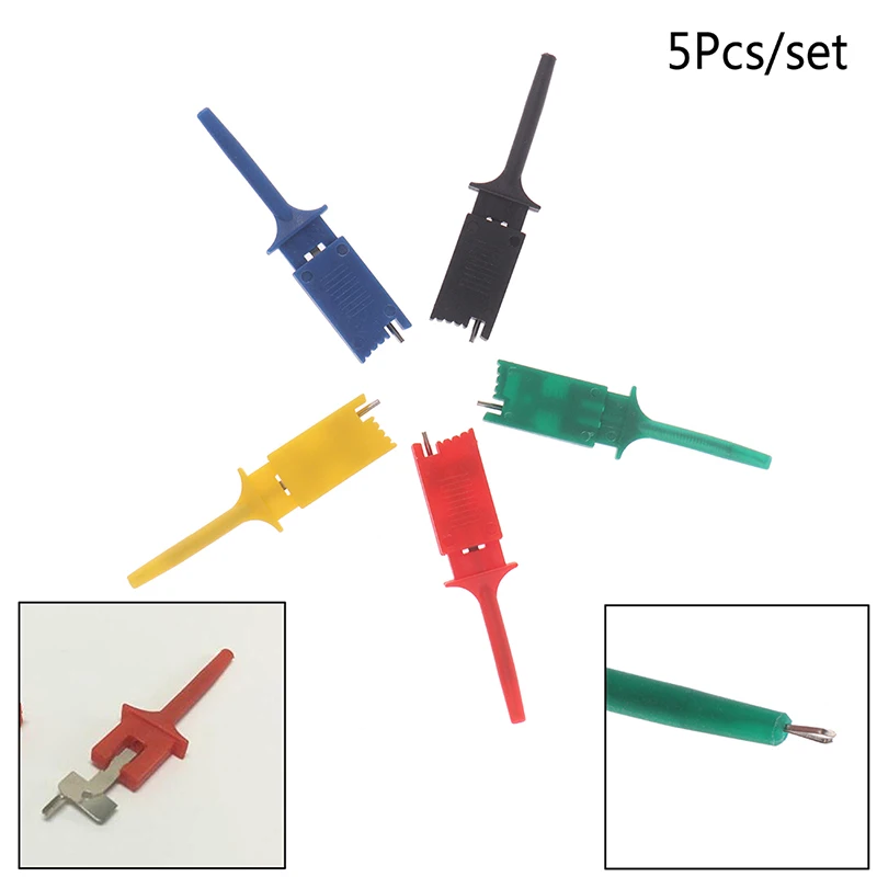 5 шт./компл. метр Тесты er приводит зонд крюк для SMD зажим проверки ИС IC | Инструменты