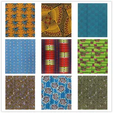 African Batik Wax Fabric Pagne Wax Ankara wax Fabric African wax Prints Gold Color Tissu fabric 6 Yards Sewing For Wedding Dress