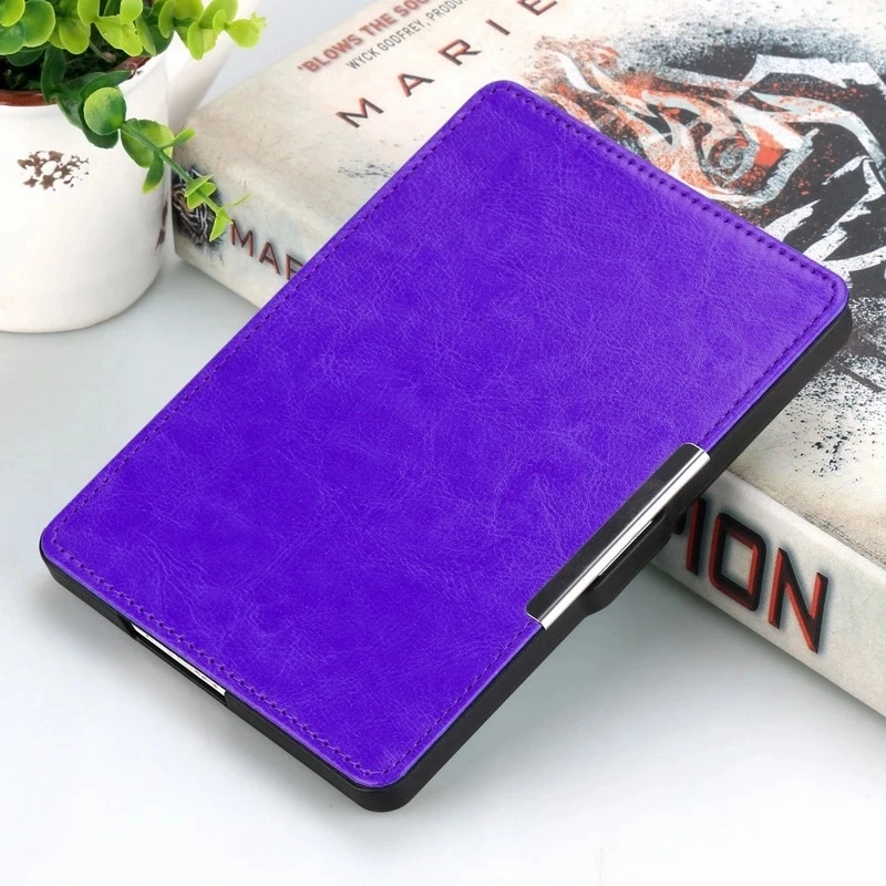 Smart Case For Kobo Glo HD Protector Shell Skin PU Leather Cover For Kobo Touch 2 eReader 6" E-Book Reader auto sleep/wake - Цвет: Фиолетовый