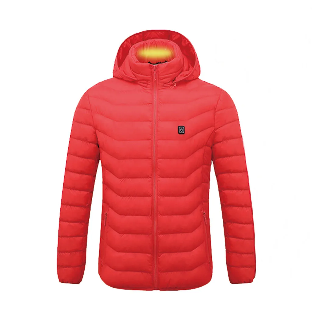 Chaqueta hombre jaqueta masculino зимнее пальто для мужчин Смарт USB сзади шеи два с электрическим подогревом теплая хлопковая одежда casaco