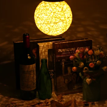 

Night Light Romantic Star Creative Projector Night Light Rattan Ball Table Lamp Ball USB Projection Lamp Christmas Decoration