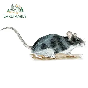 

EARLFAMILY 13cm x 5cm Rat Rodent Almost Alive Vinyl Decal Sticker Auto Car Truck RV Cell Cup Boat Cartoon Car Stickers