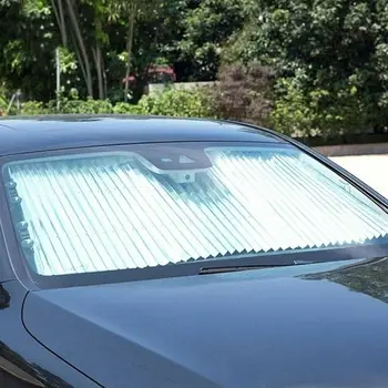 

Retractable Car Windscreen Anti-UV Car Window Sunshade 46/65/cm Sunshad Folding Car Sunscreen Curtain Car Rear Window Front V9J8