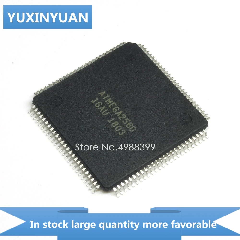 YUXINYUAN 1 шт. ATMEGA2560-16AU AT2560-16AU ATMEGA2560-16 TQFP100 в наличии | Электронные компоненты и