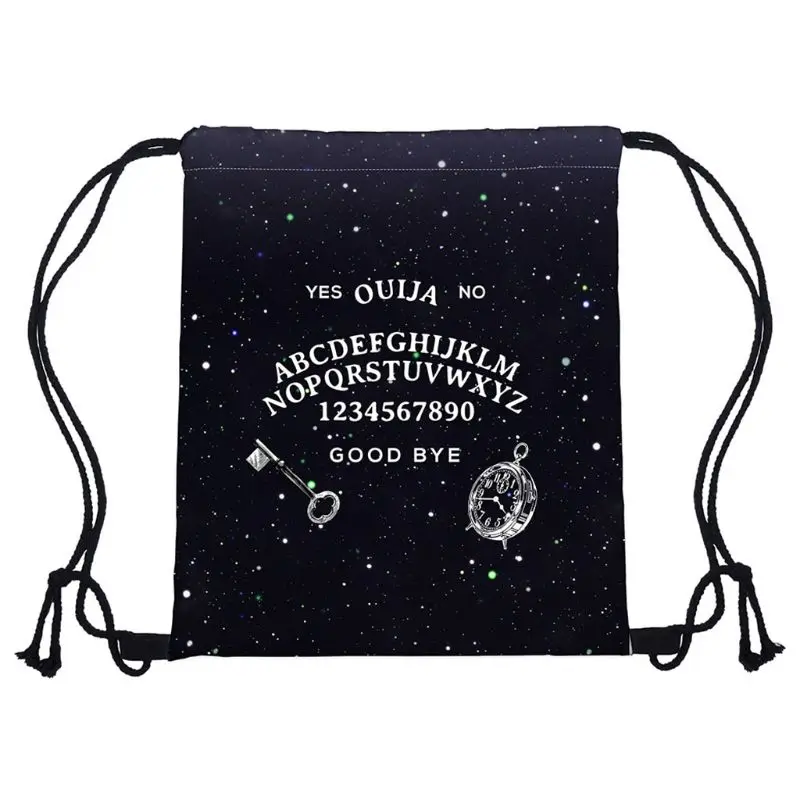 Портативные женские рюкзаки с принтом, сумки для покупок, рюкзак на шнурке, дорожная сумка для магазина