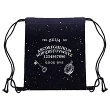 Портативные женские рюкзаки с принтом, сумки для покупок, рюкзак на шнурке, дорожная сумка для магазина