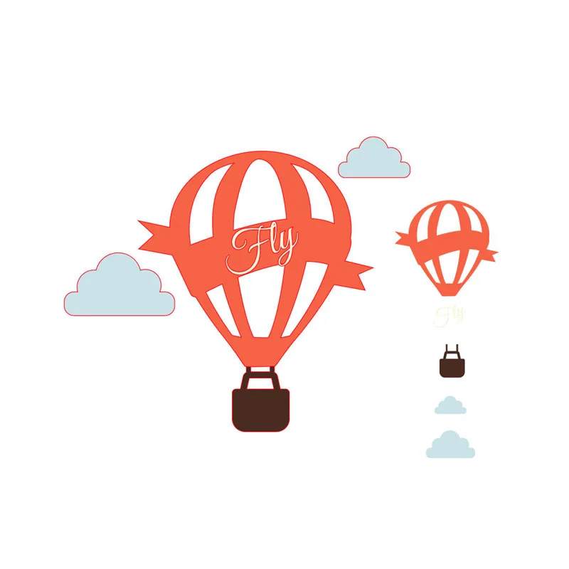 

Naifumodo Hot Air Balloon Metal Cutting Dies Fly Sky Dies for Craft Die Scrapbooking Embossing Stencil DIY Die Cut Decoration