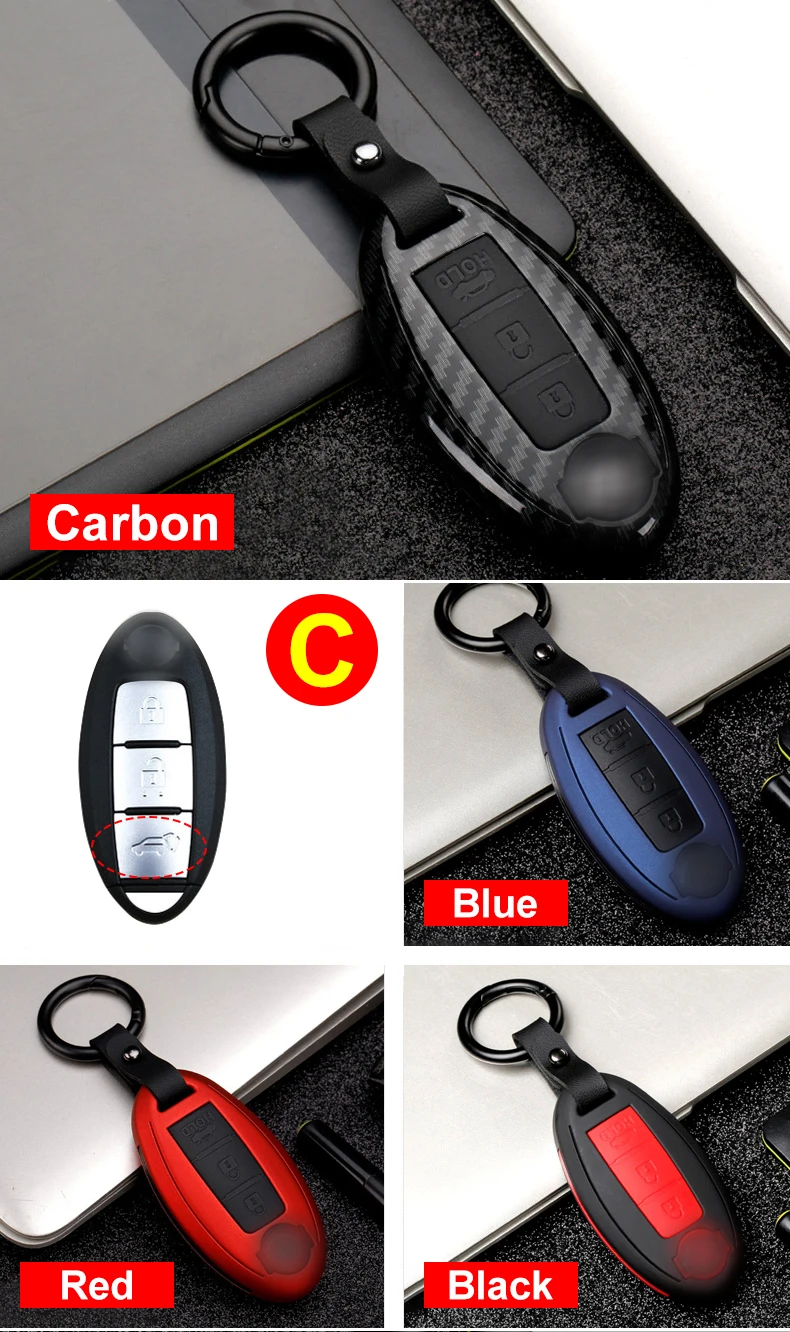 Cover chiave telecomando per Nissan Rogue XTrail T32 T31 Qashqai J11 J10 dà i colpi Tiida Pathfinder Murano Juke 16 Cover chiave telecomando per Nissan Rogue XTrail T32 T31 Qashqai J11 J10 dà i colpi Tiida Pathfinder Murano Juke - H99d966606f494a1ea5049670eb443464r