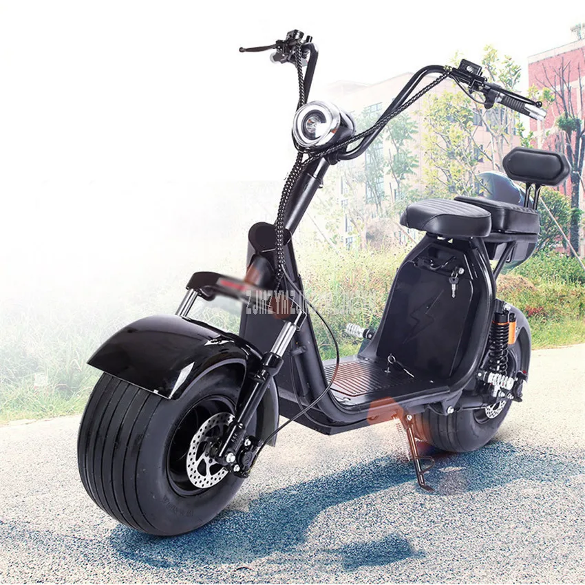 

X7 PLUS 1500W/2000W Harley Electric Scooter Vehicle Shock Absorption Battery Removable Double Person Electric Motorcycle EBike