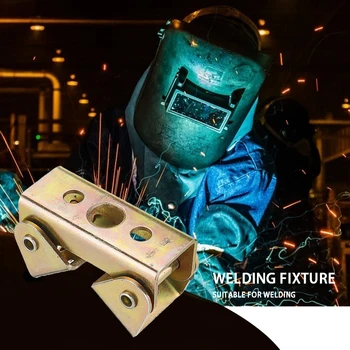 

2pcs V Type Adjustable Magnetic Tab Holder Clip Welding Clamps Fixture Easy Install Hand Tool for Carpenters