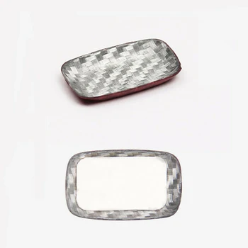 

For Volvo V40 Carbon Fiber Buttons Cover Red Engine Stop Start Switch Case Trim