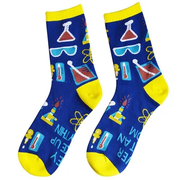 

Casual Socks Mathematics Physics Formula Books Printed Sports Socks Colorful Crew Cotton Spandex Hosiery Footwear