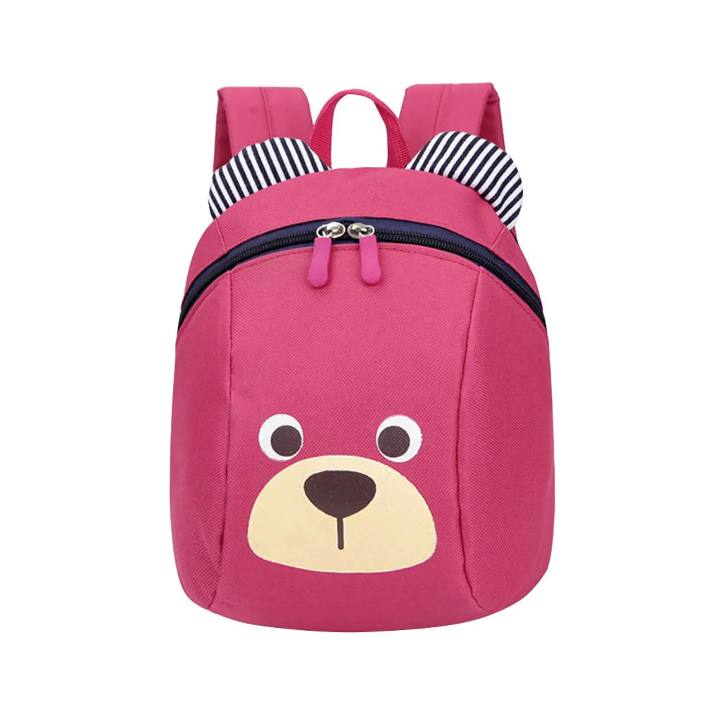 25# Анти-потеря Детская сумка милые животные собака Детские рюкзаки школьная сумка в возрасте от 1 до 3 лет милый рюкзак Mochilas Escolar Mochila - Цвет: rose red